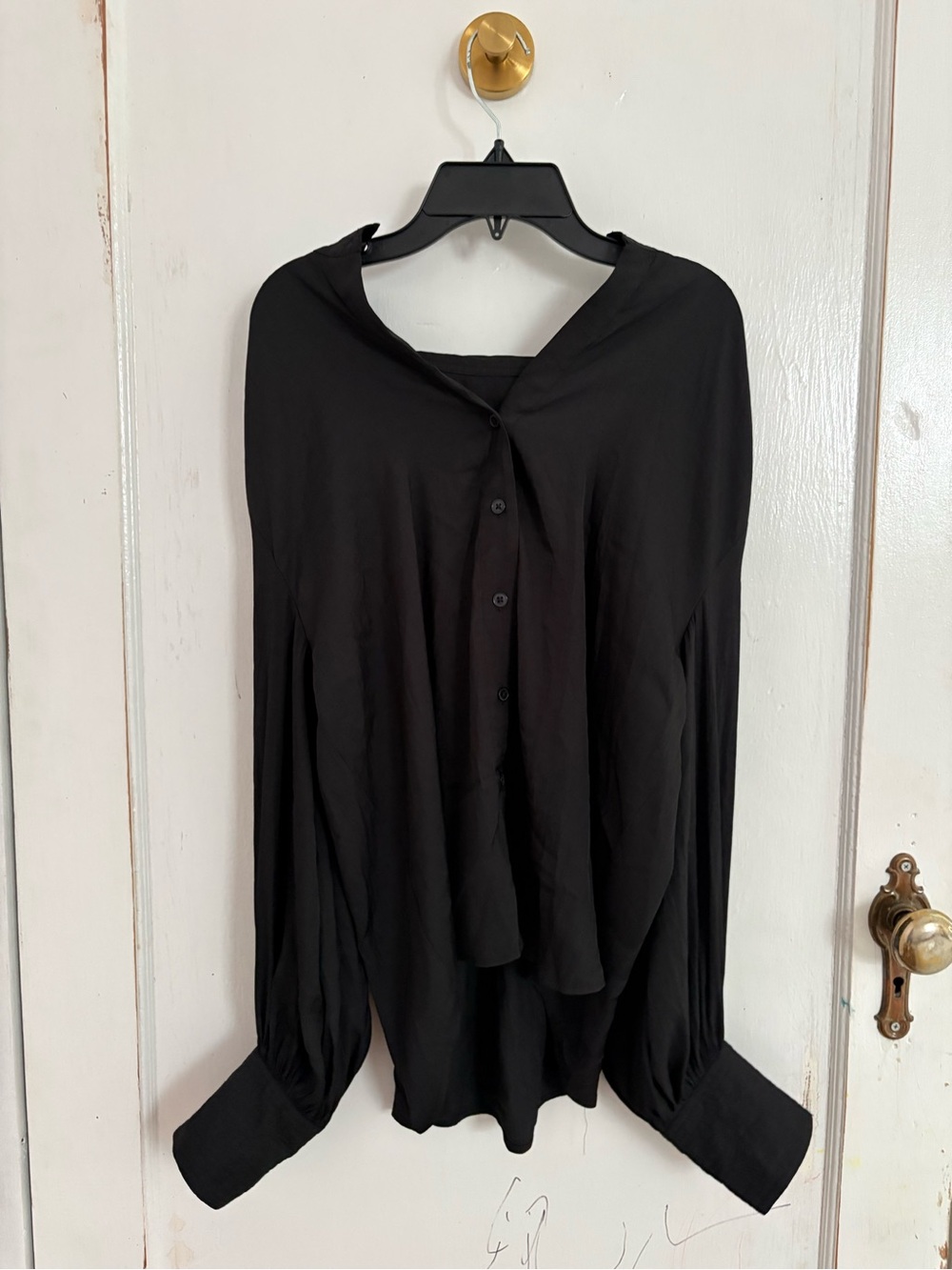 Banana Republic Black Button-Front Women's Top